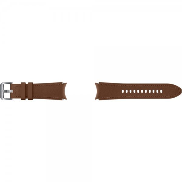 Original Galaxy Watch 20mm Armband Hybrid Leather Strap (S/M) Camel