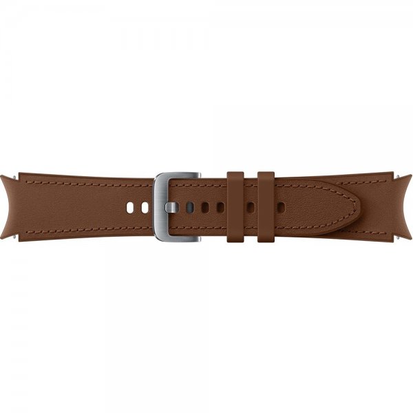 Original Galaxy Watch 20mm Armband Hybrid Leather Strap (S/M) Camel