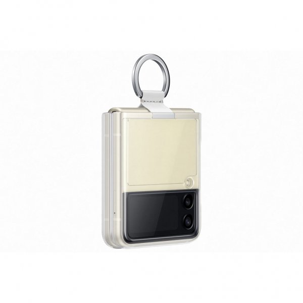Original Galaxy Z Flip 3 Skal Clear Cover with Ring Transparent
