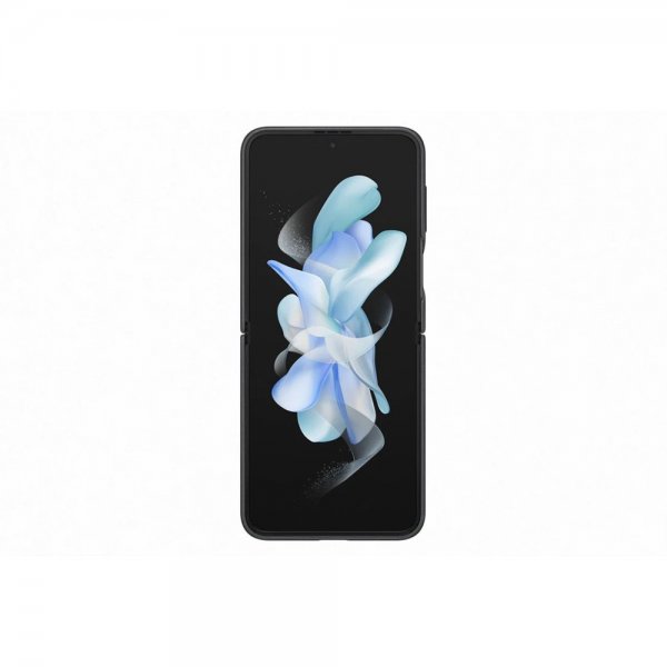 Original Galaxy Z Flip 4 Skal Flap Leather Cover Svart