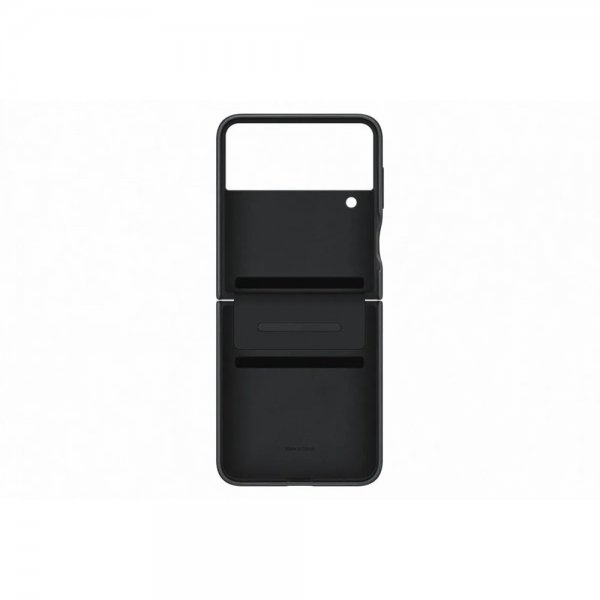Original Galaxy Z Flip 4 Skal Flap Leather Cover Svart