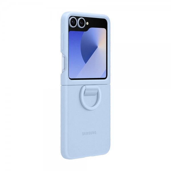 Original Galaxy Z Flip 6/Flip 7 FE Skal Silicone Case Blå