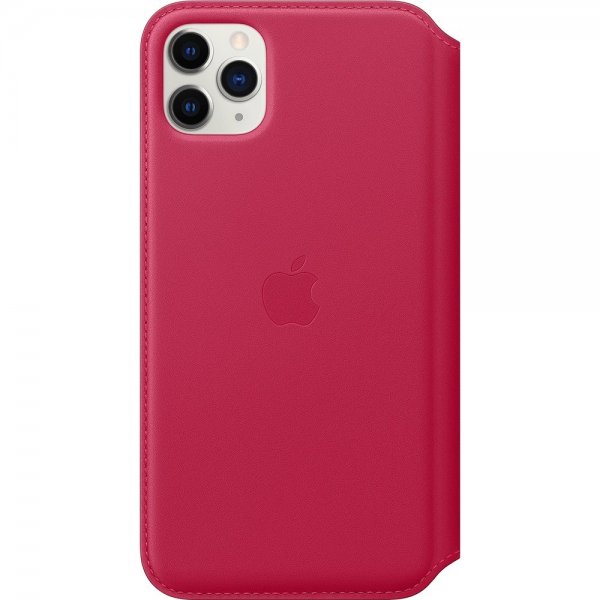 Original iPhone 11 Pro Max Fodral Leather Folio Raspberry