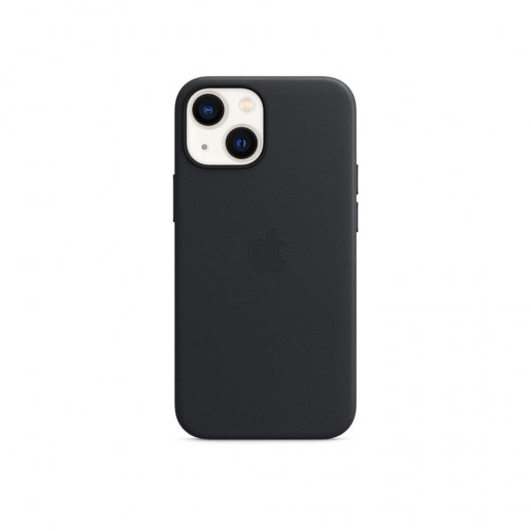 Original iPhone 13 Mini Skal Leather Case MagSafe Midnatt