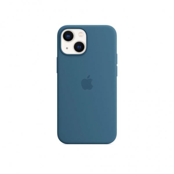 Original iPhone 13 Skal Silicone Case MagSafe Isblå