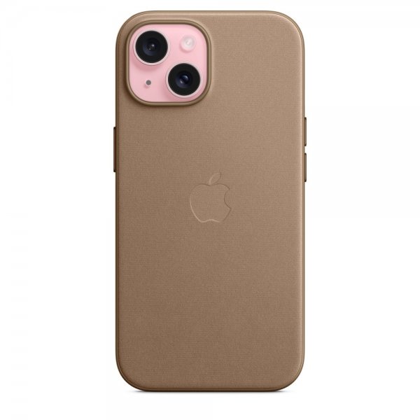 Original iPhone 15 Skal FineWoven MagSafe Mullvadsbrun