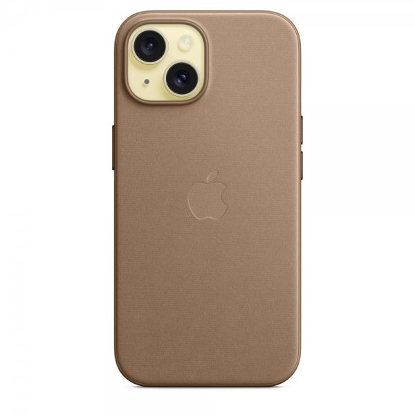 Original iPhone 15 Skal FineWoven MagSafe Mullvadsbrun
