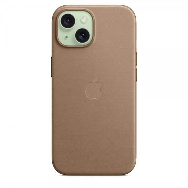 Original iPhone 15 Skal FineWoven MagSafe Mullvadsbrun