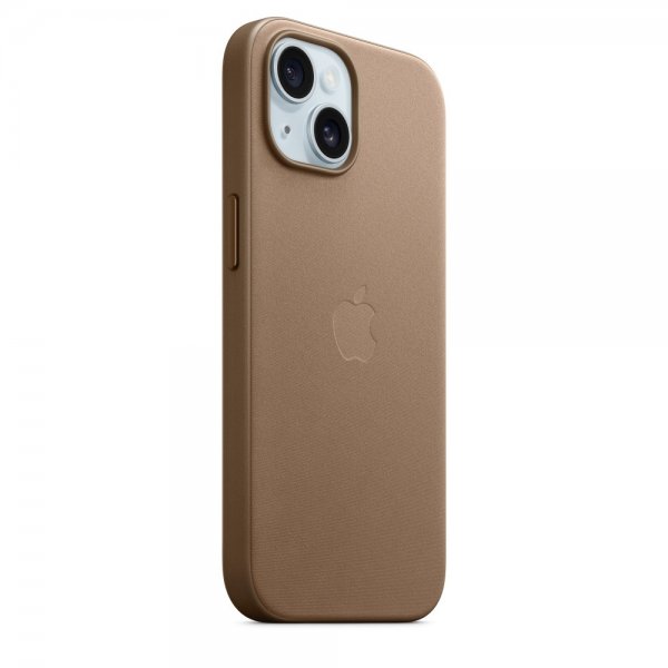 Original iPhone 15 Skal FineWoven MagSafe Mullvadsbrun