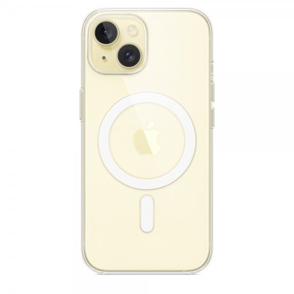 Original iPhone 15 Skal Transparent MagSafe Klar