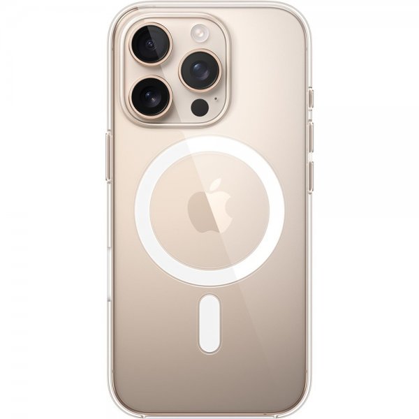 Original iPhone 16 Pro Max Skal Clear Case MagSafe Transparent