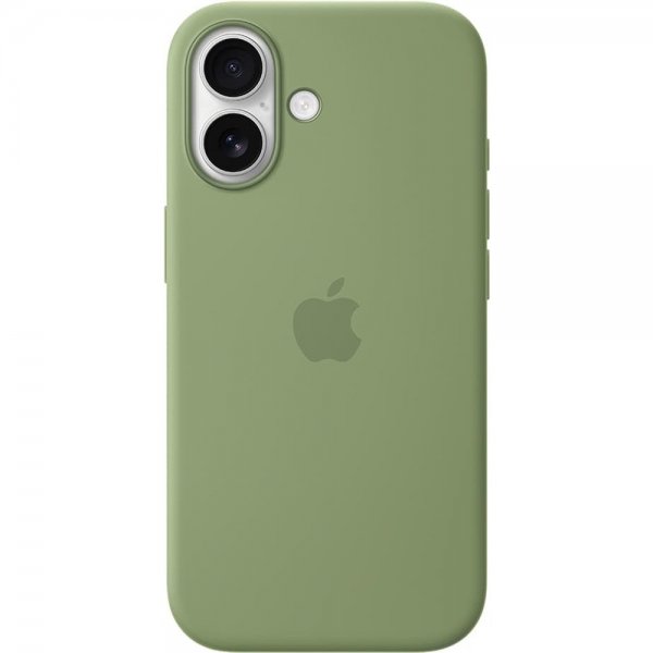 Original iPhone 17 Skal Silicone Case MagSafe Light Moss
