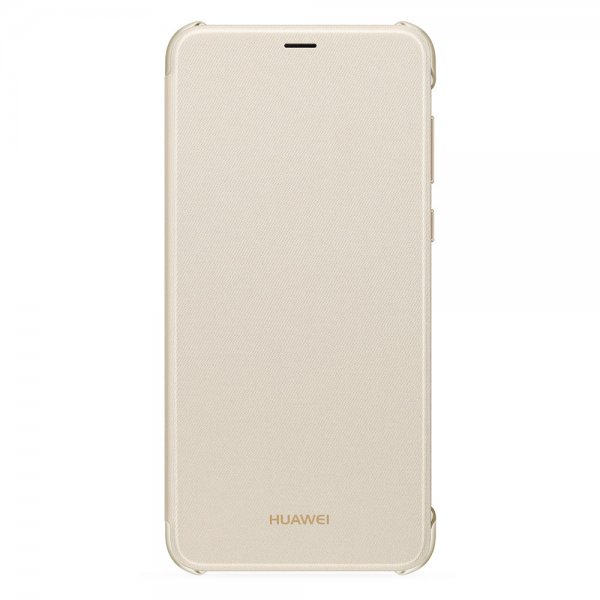 Original Smart Flip Cover till Huawei Smart P Fodral Guld