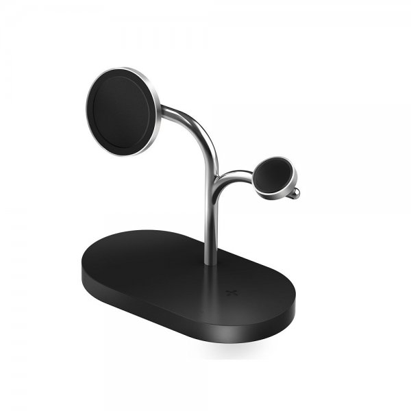 Original Trådlös Laddare 3in1 Wireless Charger Qi2 Magnetisk Svart