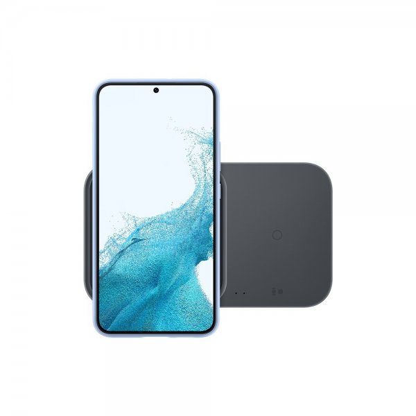 Original Trådlös Laddare Super Fast Wireless Charger Duo 15W Svart