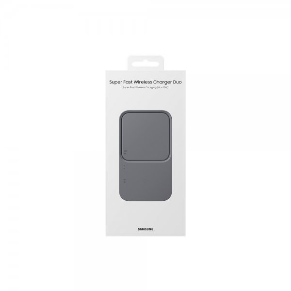 Original Trådlös Laddare Super Fast Wireless Charger Duo 15W Svart