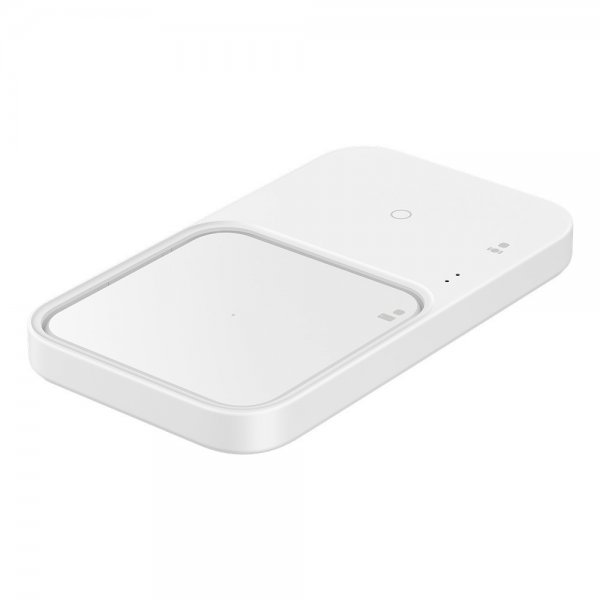 Original Trådlös Laddare Super Fast Wireless Charger Duo 15W Vit