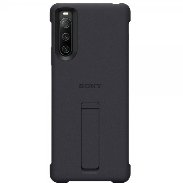 Original Xperia 10 IV Skal Style Cover with Stand Svart