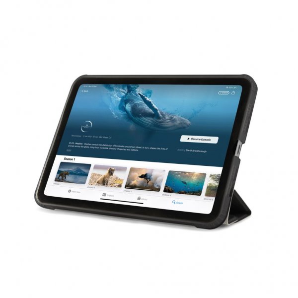 iPad mini (gen 6)/iPad mini (A17 Pro) Fodral Origami No1 Original Case Svart