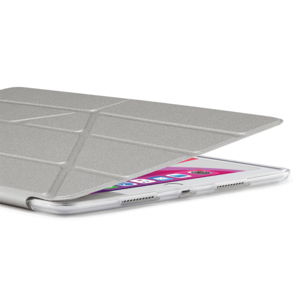 iPad 10.2 (gen 7/8/9) Fodral Metallic Origami Silver