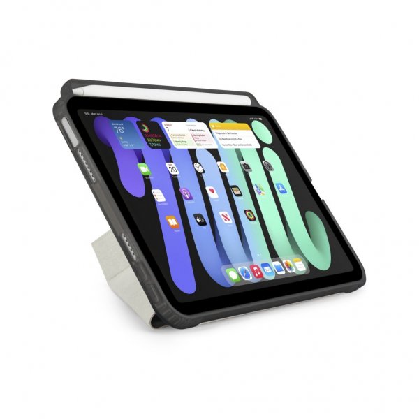 iPad mini (gen 6)/iPad mini (A17 Pro) Fodral Origami No3 Pencil Case Svart
