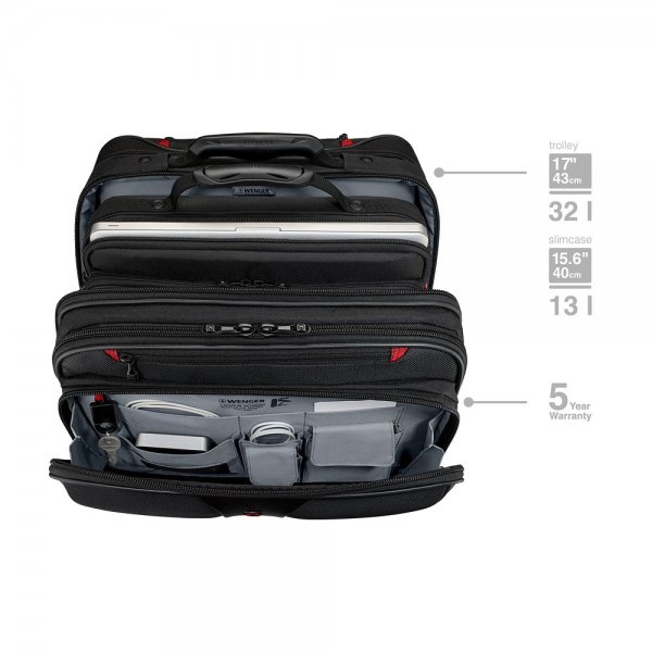 Patriot 2-part Business Trolley 15.6" Svart