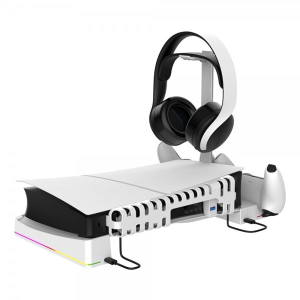 PG-P5S039 PlayStation 5 Slim Horisontell Dockningsstation
