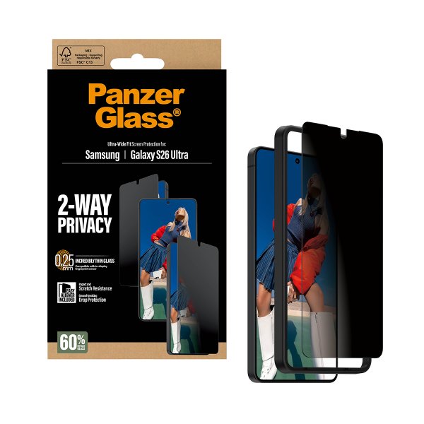 Samsung Galaxy S26 Ultra Skärmskydd Ultra-Wide Fit Privacy EasyAligner