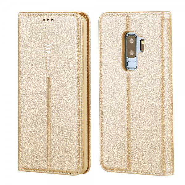 Plånboksfodral till Samsung Galaxy S9 Plus Guld