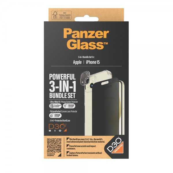 iPhone 15 3-in-1 Bundle Set Privacy