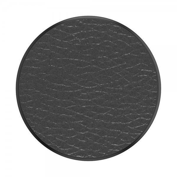 PopGrip Premium Pebbled Vegan Leather Svart