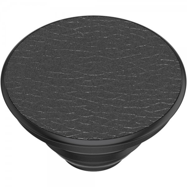 PopGrip Premium Pebbled Vegan Leather Svart