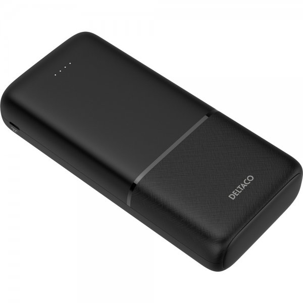 Powerbank 20 000 mAh Fast Charge 20W Svart