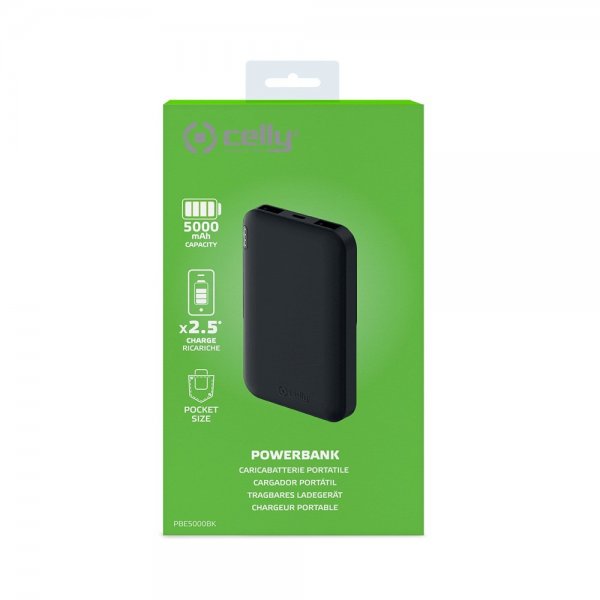 Powerbank ENERGY 5 000 mAh Svart