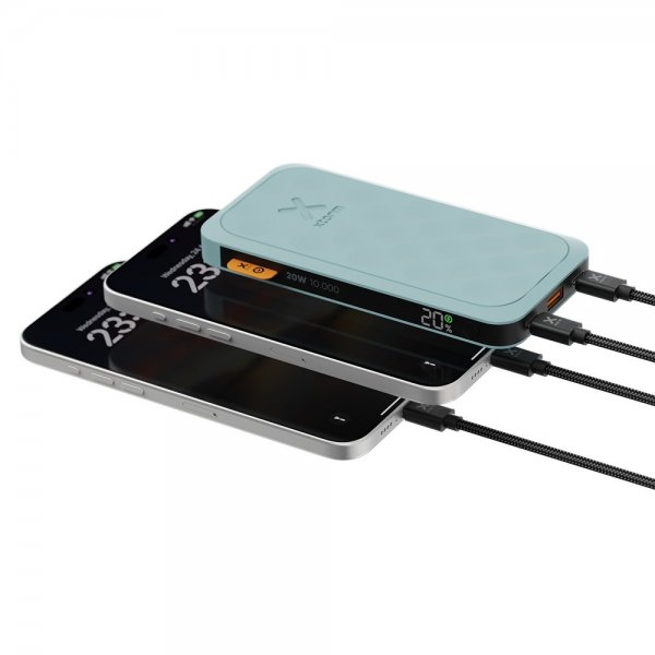 Powerbank Fuel Series 5 20W 2xUSB-C 10 000 mAh Blå