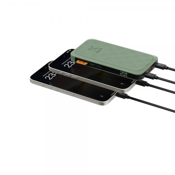 Powerbank Fuel Series 5 20W 2xUSB-C 10 000 mAh Grön