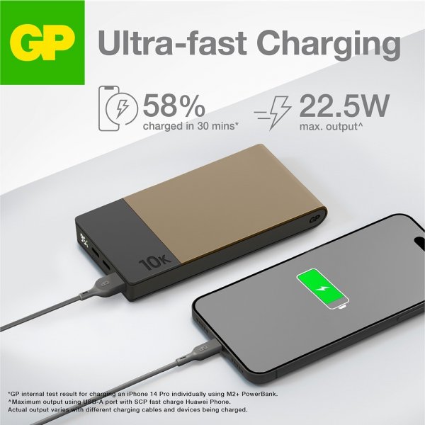 Powerbank M2+ 10 000 mAh Beige