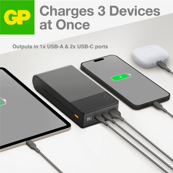 Powerbank M2+ 10 000 mAh Grå