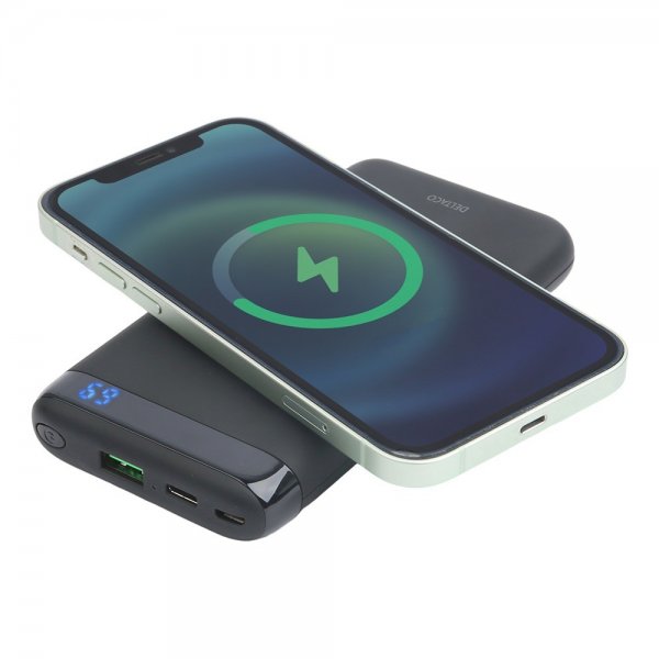 Powerbank Wireless 10 000 mAh MagSafe Svart
