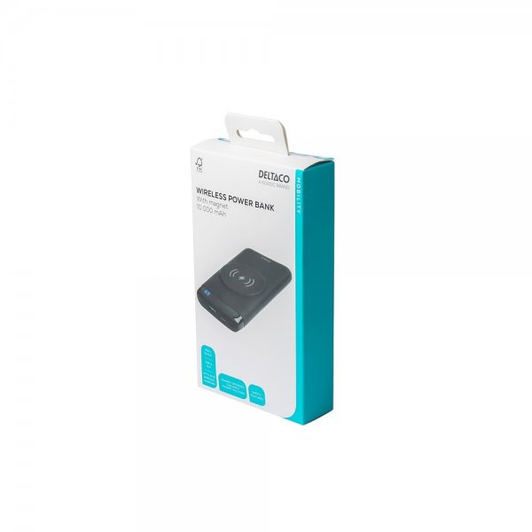 Powerbank Wireless 10 000 mAh MagSafe Svart