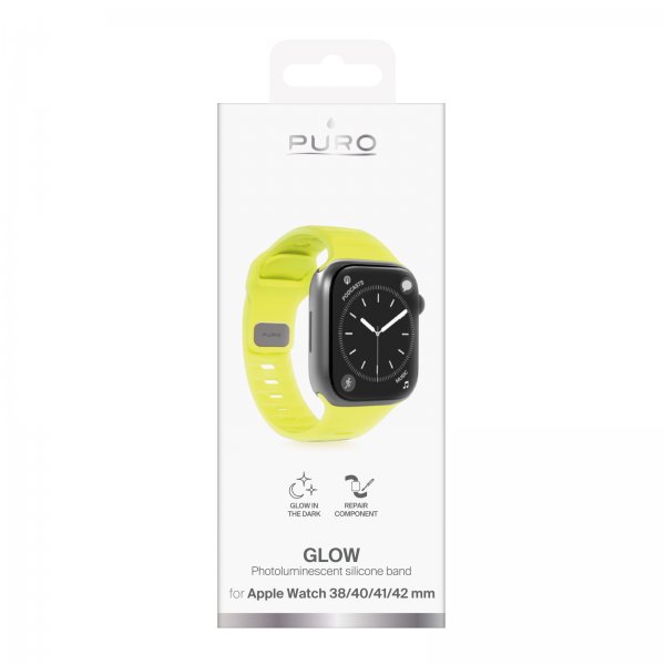 Apple Watch 38/40/41/42mm Armband Glow Gul