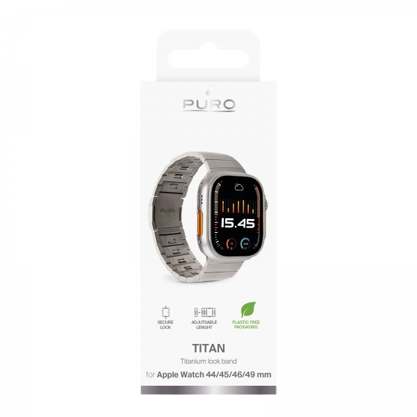 Apple Watch 44/45/46mm/Ultra 49mm Armband Titan Titanium