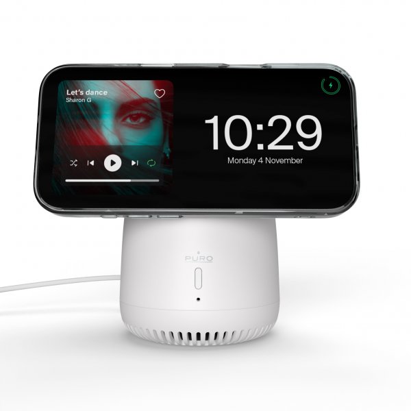Trådlös Laddare och Högtalare Mag Tune 15W MagSafe Vit