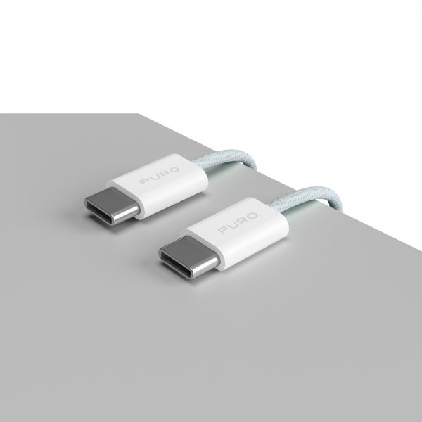 Kabel Fabrik 2.0 60W USB-C till USB-C 1.5m Ljusblå