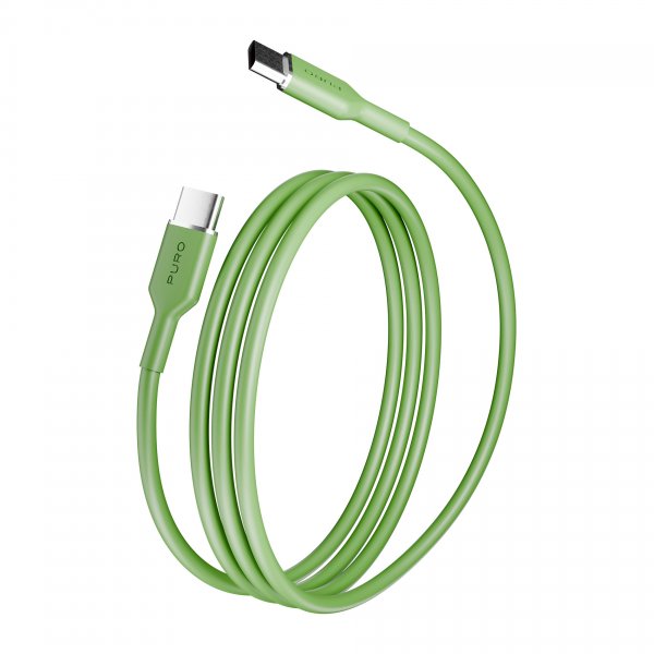 Kabel TPE 25W USB-C till USB-C 1.5m Salted Lime