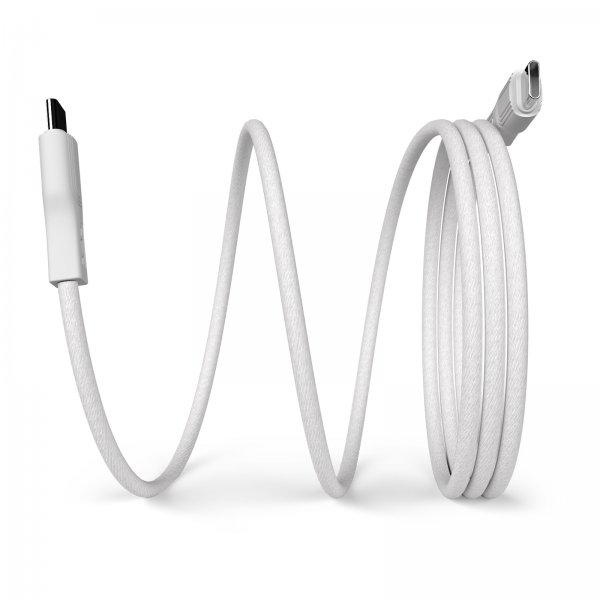 Kabel Magnetisk USB-C till USB-C 1m Vit