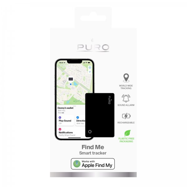 Smart Tracker Find Me Svart