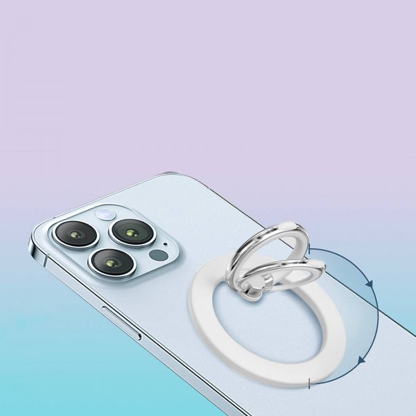 MagSafe-mobilring Mag Loop Ring Stand Vit