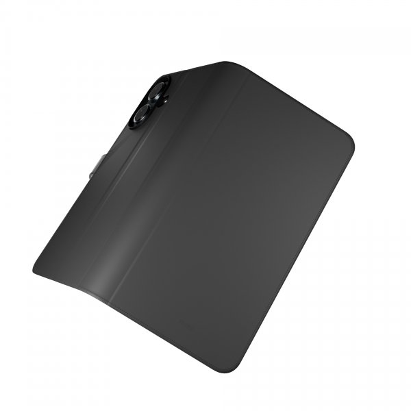 iPhone 16 Fodral Wallet Stand Svart