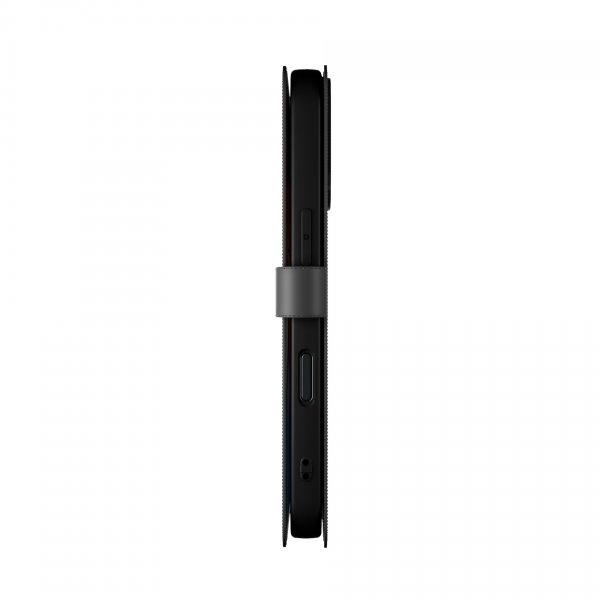 iPhone 16 Fodral Wallet Stand Svart